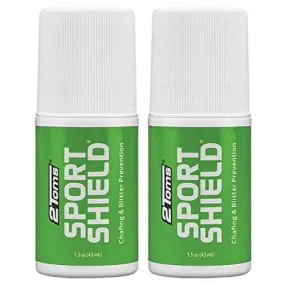 2Toms SportShield, Original Formula, All-Day Anti Chafe and Blister Prevention, Waterproof Protection from Chafing and Skin Irritation, 1.5 Ounce, 2 Bottles