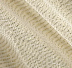 Extra Wide Metallic Faux Sheer Linen | Metallic Sheer Linen for Drapery | 108" Wide | Silver and Gold | Multiple Colors |