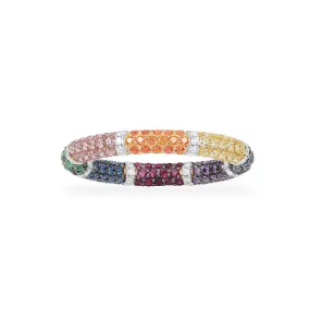 Multicolor Pavé Ring Band