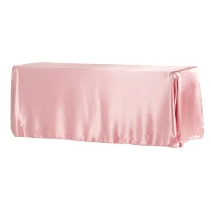 Satin Rectangular 90"x132" Tablecloth - Dusty Rose/Mauve