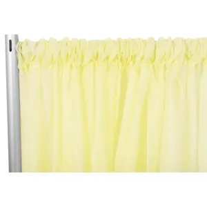 Sheer Voile Flame Retardant (FR) 14ft H x 118" W Drape/Backdrop Curtain Panel - Yellow